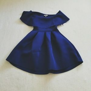 Off The Shoulder Scuba Dress